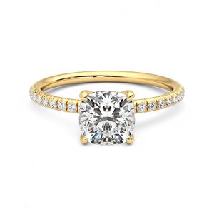 <b>Cushion</b> Cut Diamond Engagement <b>Ring</b> For Women - Product Image 1