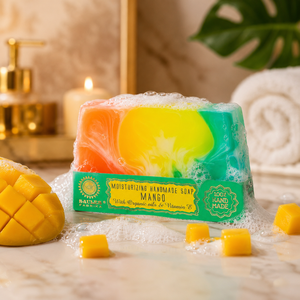 Moisturizing Mango Handmade Natural Soap Gentle Artisan Bar Soap for Soft Smooth Healthy Skin Tropical Daily <b>Bath</b> Soap - Product Image 1