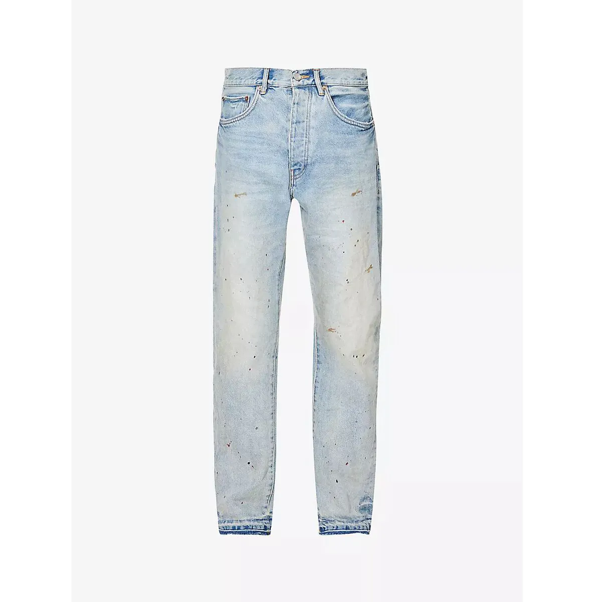 ג 'ינס נמתח אור ג' ינס צבע ארוך 5 כיסים ציור ג 'ינס לגברים
