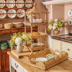 Nouvelle collection pour votre cuisine support en rotin à 3 niveaux avec design élégant de pagode make in vietnam - Product Image 2