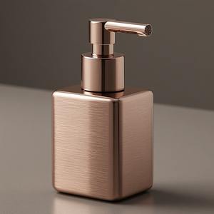 Distributeur de savon pour salle de bain en acier inoxydable et marbre classique, design moderne et luxueux, écologique, durable, fonctionnement fluide, longue durée de vie - Product Image 5