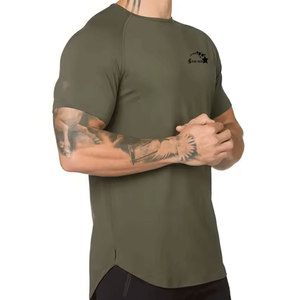 Camiseta de gimnasio Premium para hombre, ropa deportiva de secado rápido que absorbe la humedad, ropa de entrenamiento de manga corta ajustada para correr - Product Image 6