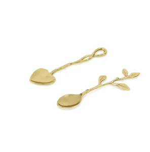 Cuchara para servir ensalada con mango de diseño de flores de acero inoxidable con esmalte hecho a mano para regalo de boda, juego de cubiertos para Cena - Product Image 2