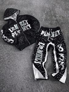 Wholesale Manufacture Matching Tracksuits Jogging Suits Oversized <b>Pullover</b> <b>Men</b> Printing Tracksuit Best Style Fashion OEM - Product Image 4