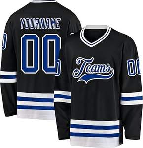Camisetas de hockey sobre hielo sublimadas para hombres Estilo de equipo personalizado Material duradero Producción rápida para el crecimiento de la marca - Product Image 1