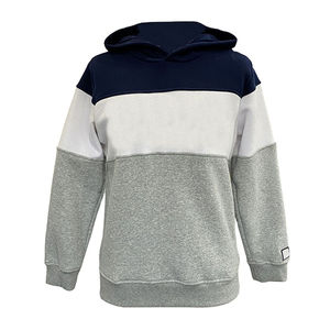 Vente en gros de sweats à capuche zippés de sport vierges de couleur unie pour enfants garçons 100% sweats à capuche en molleton de coton pour enfants - Product Image 1