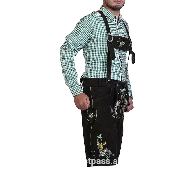 Lederhosen, 바이에른 반바지, 바이에른 패션 새해 2022 하이 스트리트 패션 스타일 남성 도매