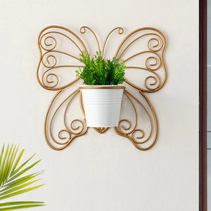 Juego de soporte colgante de maceta de mariposa para interiores de Metal, decoración moderna para jardín y hogar con soporte para macetas de pared - Product Image 3