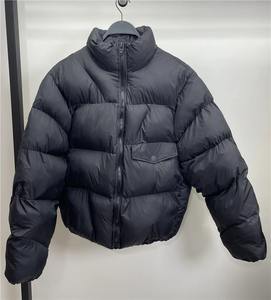 2025 personnalisé hommes High Street Style col montant doudoune épais vers le bas coton rembourré hiver bulle manteau personnalisable - Product Image 1