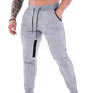Pantalons d'entraînement doux, marque privée, pantalons de survêtement en polyester et coton pour hommes, pantalons de sport confortables - Product Image 2