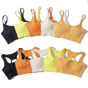 Sujetador Deportivo de Diseño Popular para Gimnasio al Aire Libre, para Mujer, de Alta Calidad, Transpirable, Elástico en Cuatro Direcciones, Spandex/Nailon, Talla y Logotipo Personalizables - Product Image 1