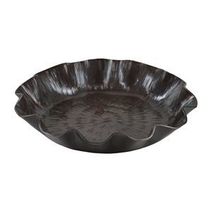 Bandeja de Servicio Redonda y Elegante con Acabado Plateado, Diseño de Metal y Mármol, para Alimentos, Decoración de Restaurantes, Hoteles y Hogar - Product Image 5