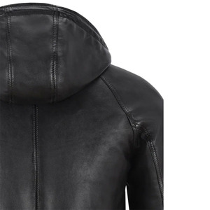 SMITHY SPORTS Veste d'hiver pour homme, col montant, coupe-vent, respirante, 100% cuir véritable, best-seller en ligne, style urbain - Product Image 6