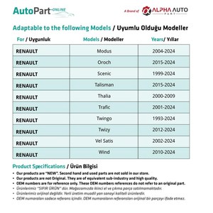 Clips de capot pour Renault et Dacia - 100 pièces - Product Image 2