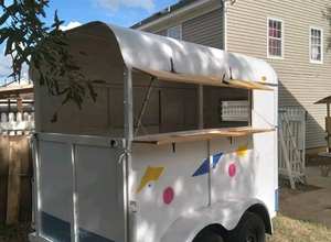 Remolque de vendedor móvil ¡Bar móvil, tienda de flores, remolque de panadería, estilo vintage! - Product Image 5