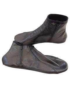 Premium Quality Leather Zipper <b>Socks</b>/Khuffs/Footwear Various Sizes for Shoes Anti-Slippery Genuine Cow & Sheep Leather Khuffs - Product Image 3