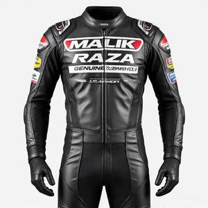 Combinaisons en cuir de moto personnalisées en vrac OEM, équipement de moto compatible airbag, broderie de logo et approvisionnement direct d'usine sur mesure - Product Image 4