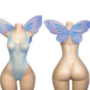 Combinaisons de club de danse pour femmes Combinaisons sans manches élégantes Tenues de boîte de nuit à paillettes pour la fête - Product Image 4