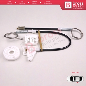 BWR547 ensemble de réparation de lève-vitre électrique porte arrière gauche pour Octavia MK1 1U 1U2 1U5 2001-2010 4/5 porte lifting 1U0839461B - Product Image 4