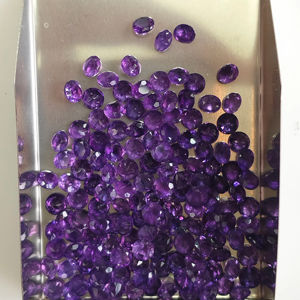 Améthyste africaine naturelle 4MM Ronde Coupe Brillante Meilleure qualité Pierres précieuses en vrac pour la fabrication de bijoux - Product Image 4