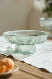 Bol de service en verre moderne et artistique avec bord géométrique et base lisse parfait pour les repas formels ou décontractés - Product Image 6