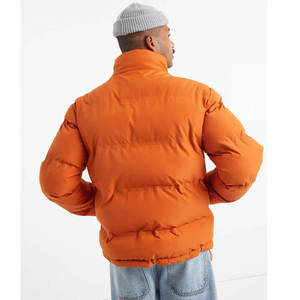 Windproof <b>Waterproof</b> Hooded Reversible Eco-Friendly Winter <b>Warm</b> Thick Puffer <b>Jacket</b> Solid Color Mens - Product Image 2