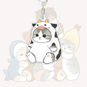 Porte-clés Anime acrylique chat confortable jouets divers modèles pour personnaliser les sacs et les cadeaux pour les fans d'anime - Product Image 3