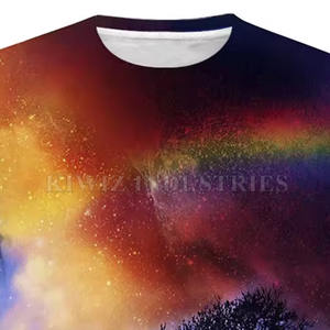Vente en gros directe d'usine T-shirts de sublimation grande taille pour hommes T-shirt de sport à sublimation avec impression personnalisée et logo - Product Image 4