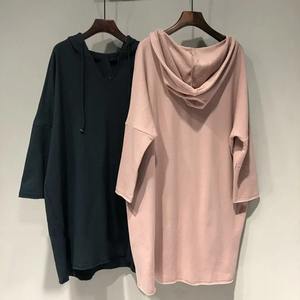 Nuevo verano edad reducción vitalidad deportes ocio suelto de gran tamaño manga corta Color sólido canguro bolsa cordón Sudadera con capucha - Product Image 3