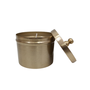 Pot à bougie fer/cire nouvelle bougie élégante votive avec couvercle en cire pot de cire en laiton vases à roseau votifs boîte en fer de luxe - Product Image 3