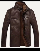 Veste en cuir de vache véritable vieilli et délavé de style vintage pour homme de qualité supérieure