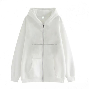 Sweat à capuche pour homme avec fermeture éclair intégrale, sweat à capuche surdimensionné pour homme, coton et polyester, fermeture éclair intégrale, logo imprimé personnalisé - Product Image 4