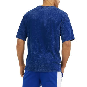 Street Wear Hip Hop Logo personnalisé surdimensionné acide lavage t-shirt pour hommes Vintage lavé été t-shirts à manches courtes - Product Image 2