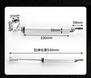 Ferme-porte silencieux, amortisseur hydraulique pneumatique, dispositif de fermeture automatique pour les portes d'appartement, de cuisine, de salon, réglable - Product Image 2