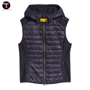 Logotipo personalizado equitación invierno cálido abrigos gruesos calidad Puffer chaleco recortado poliéster algodón transpirable exterior sin mangas - Product Image 5