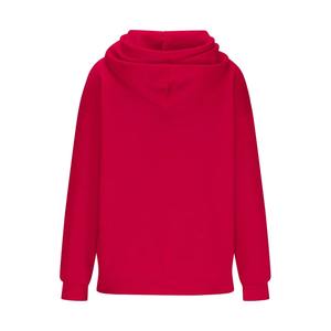 Sourcing Ready Women Winter Long Oversized Hoodie Velour Fabric Puff Sleeve Front Logo Relaxed Casual Fit - Product Image 5