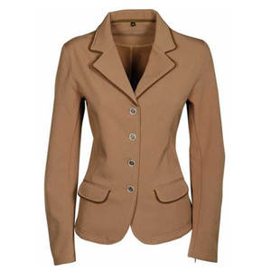 2025 nouvelle vente d'usine mince femmes à manches longues veste à glissière équitation Baselayer course équestre sport haut maille matériel - Product Image 3