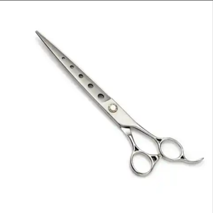 Ciseaux de toilettage pour animaux de compagnie japon 440c chien 6.5 "cisailles droites en acier ciseaux amincissants pour animaux de compagnie chien ciseaux incurvés - Product Image 1