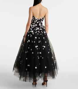 Beaded sleeveless Color <b>black</b> Long Floor-Length Sleeveless Elegant Maxi for Women Ladies Evening Dinner Parties gown - Product Image 6