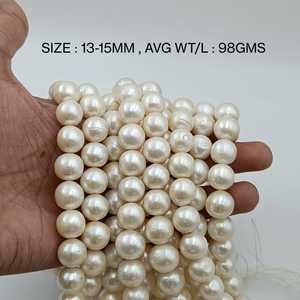 Perles d'eau douce très attrayantes sur mesure disponibles en différentes tailles et en poids pour la revente et pour les bijoux pour dames - Product Image 2