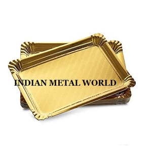 Bandeja de servicio de latón puro con forma hexagonal más vendida para cocina casera y uso de restaurantes por Indian Metal World - Product Image 4