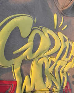 New Arrival 2-Piece Heavyweight Winter Jogger Set <b>Top</b> Notch Quality 400 Gsm Breathable Fabric Trendy Puff Printing Custom Logo - Product Image 5