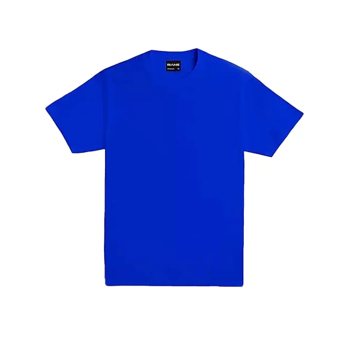 Factory Direct Sale Round Neck T Shirt Unisex Premium 190 gsm Short Sleeve Royal Blue Color XS to 5XL