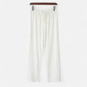 กางเกงขายาวทรงตรงผู้ชาย เอวยางยืด ทรงหลวม สวมใส่สบาย ระบายอากาศได้ดี แห้งเร็ว เป็นมิตรกับสิ่งแวดล้อม เอวกลาง ผ้าบางเบา - Product Image 5