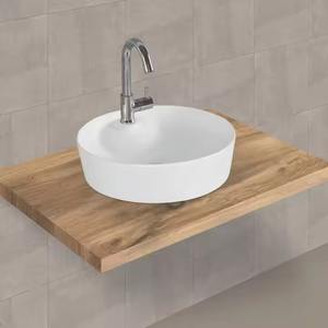 Lavabo de mesa rectangular blanco moderno Lavabo Baño Cerámica Piedra Mármol Patrón Encimera Lavabo - Product Image 4