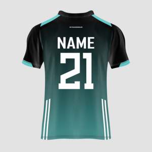 เสื้อฟุตบอลเยาวชน Cube Surge แบบสั่งทำพิเศษ สีน้ำเงิน พิมพ์ลายแบบ Sublimation บนผ้าโพลีเอสเตอร์ สำหรับชุดกีฬา - Product Image 1