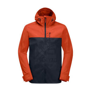 Veste coupe-vent d'hiver personnalisée pour hommes, couleur unie, style de rue - Product Image 1