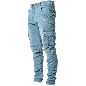 Design élégant Rue Slim Fit Offre Spéciale Mode Hommes Jeans Pantalon Haute Qualité Respirant Denim En Vrac Décontracté Et Personnalisation - Product Image 6