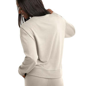 Vente chaude sweat-shirt femme 100% coton respirant confortable Design de mode avec Logo avant en gros pour la saison d'hiver - Product Image 3