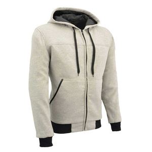 Sweat à capuche en coton pour hommes personnalisé en gros avec longue poche zippée tissu respirant en polaire doux et confortable approvisionnement d'usine pour décontracté - Product Image 3